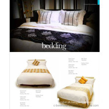 100% algodão liso branco hotel camas define